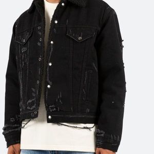 Sherpa black denim